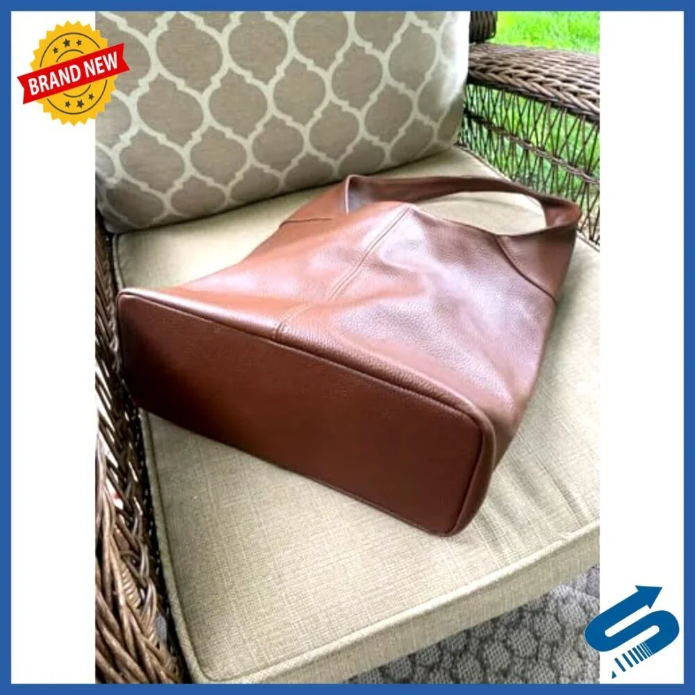 Italian Leather Hobo Tote Bag Slouchy Shoulder Purse Large Travel